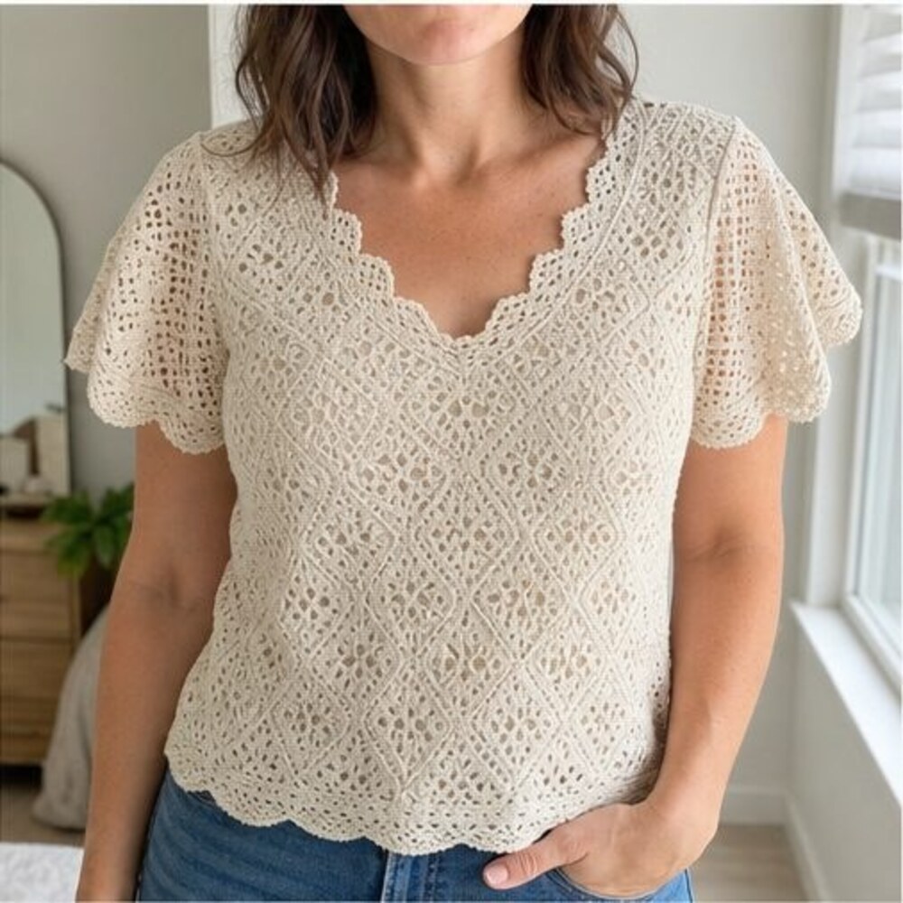 Sage Smocked Top - Picture 2 of 6